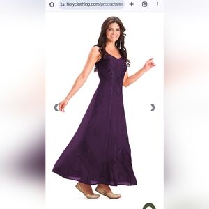 Holy Clothing Ena Maxi Limited Edition Dress. Size Large. Purple.